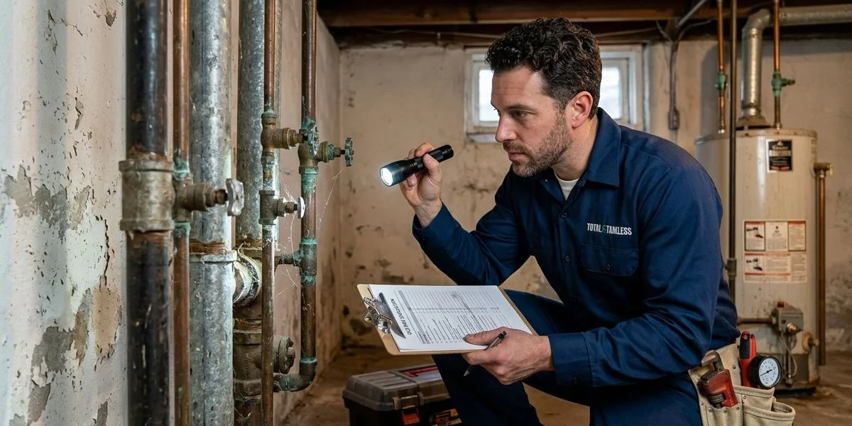 Evaluating an older home for tankless water heater installation challenges