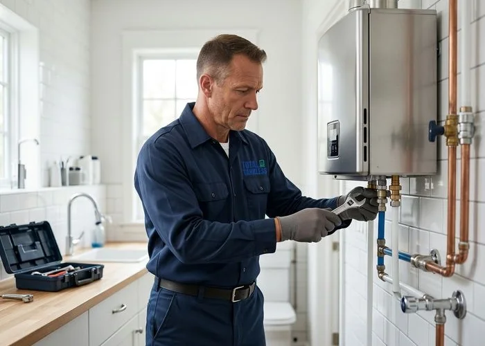 Tankless water heater installation in Denver, CO